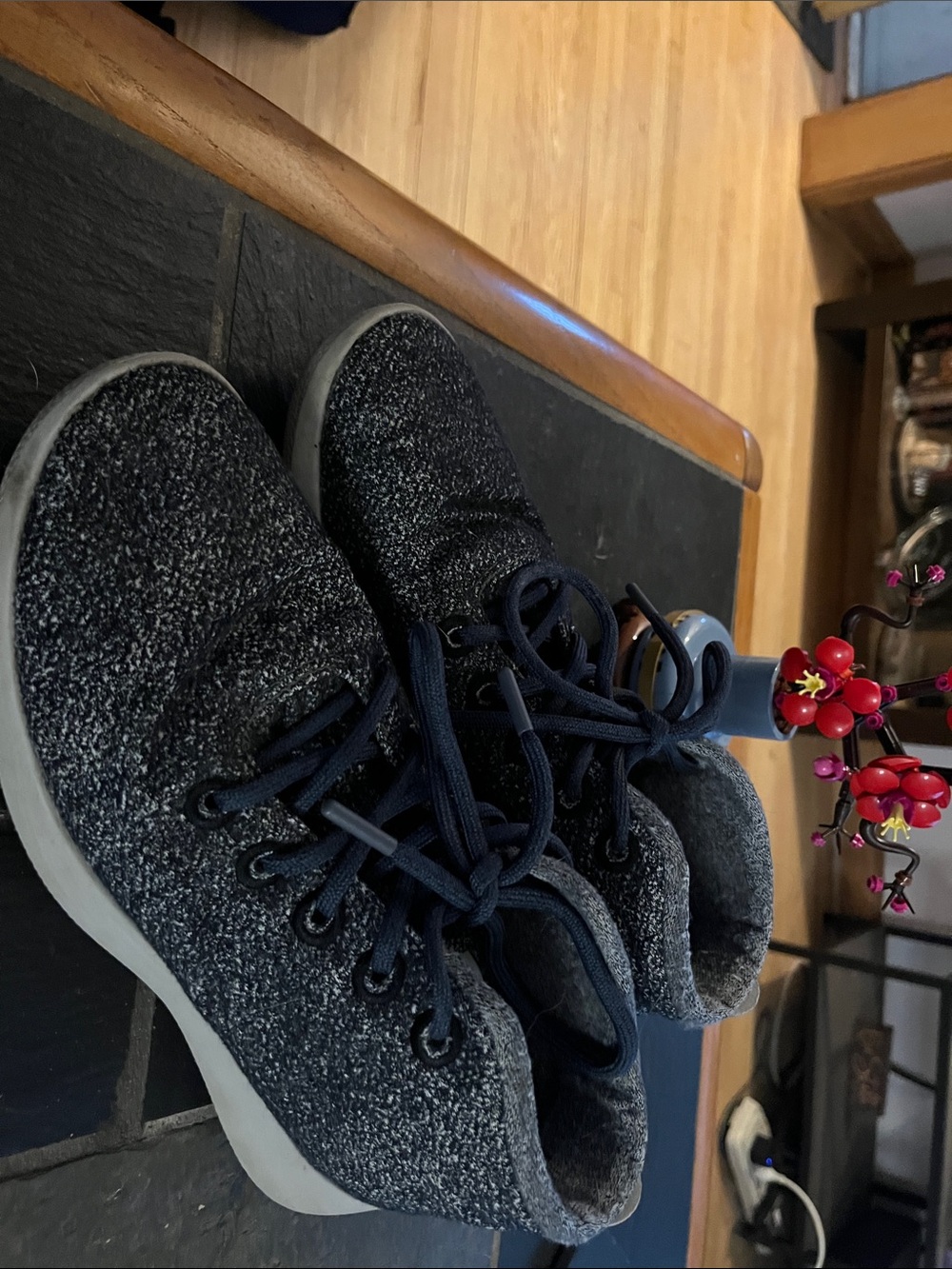 allbirds Charcoal Gray Wool High-Top Sneaker